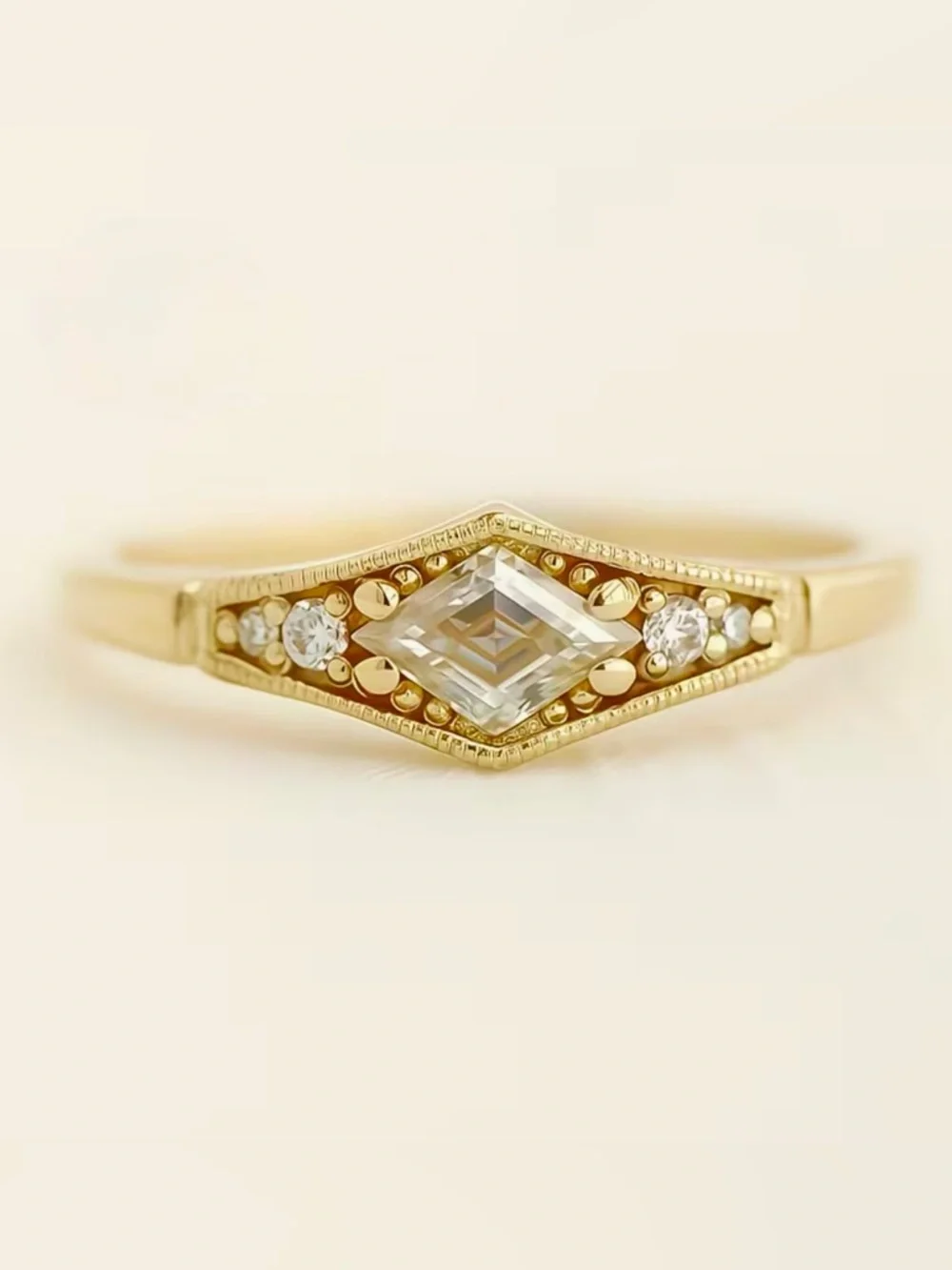BNIB - Gold Marquise Cut Accent Ring